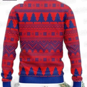 Chicago Cubs with Minions and Wreath MLB Ugly Christmas Sweater - Baseball Fan Gift 1