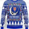 Groot Hugging New York Mets Ugly Christmas Sweater – Blue Baseball Holiday Gift