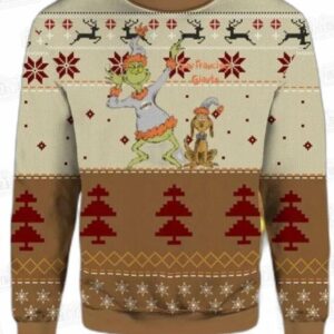 Grinch and Max San Francisco Giants Ugly Christmas Sweater – Beige Baseball Holiday Gift
