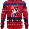 Groot and Grinch Duo Atlanta Braves Ugly Christmas Sweater – Pink Baseball Holiday Gift