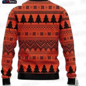 Holiday Wreath Lights Baltimore Orioles MLB Ugly Christmas Sweater - Baseball Fan Gift 1
