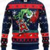 Halloween Skeleton Los Angeles Angels Ugly Christmas Sweater – Dark Baseball Holiday Gift