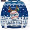 Player Portrait Los Angeles Dodgers Ugly Christmas Sweater – Blue Baseball Holiday Gift
