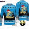 Snoopy Personalized Miami Marlins Ugly Christmas Sweater – Blue Custom Name Baseball Holiday Gift